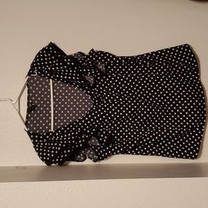 East5th XL sleeveless cute polka dot blouse